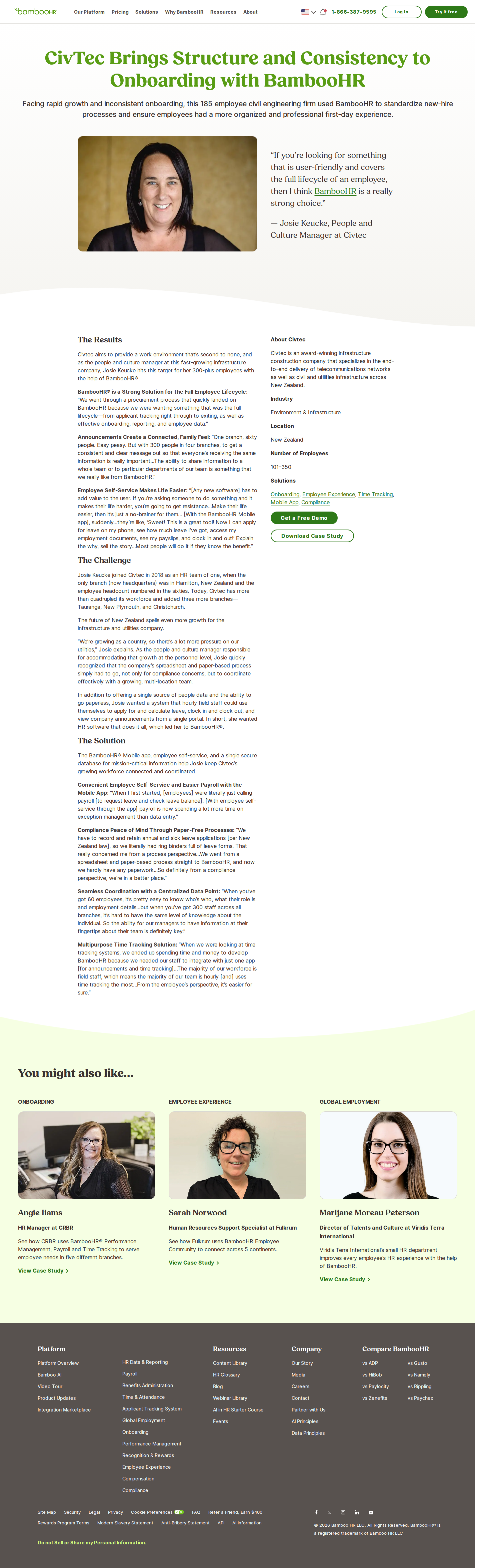 Screenshot of BambooHR x Civtec: From Paper Binders to a Full-Lifecycle HR System