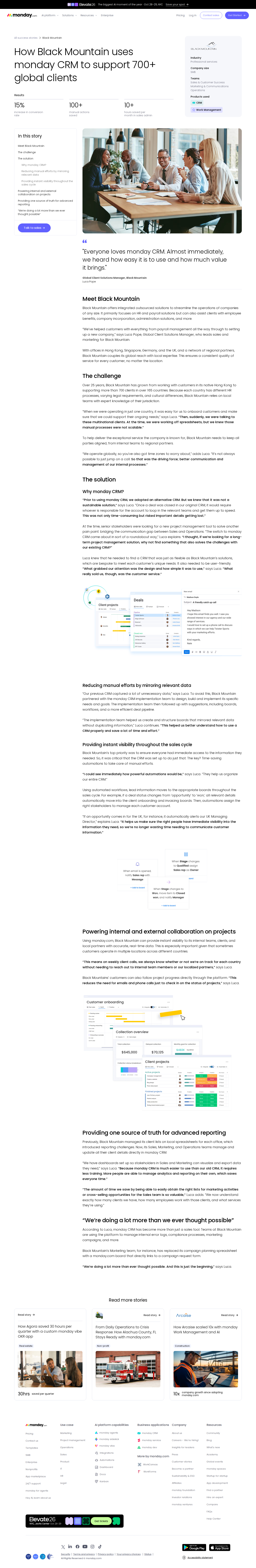 Full screenshot of monday.com x Black Mountain, scaling global ops without the manual chaos